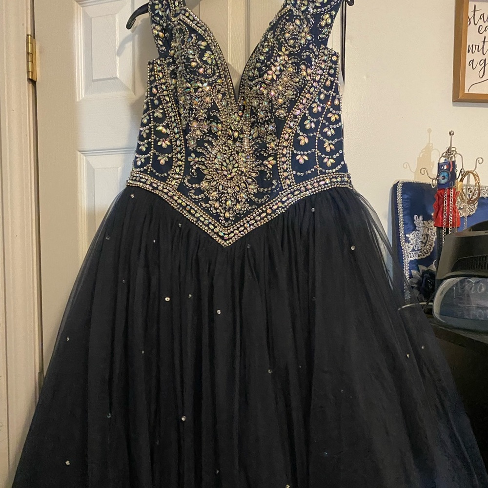 quinceañera dress with gems